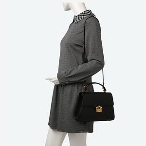 Charles & Keith Embellished Buckle Tote Bag - Black